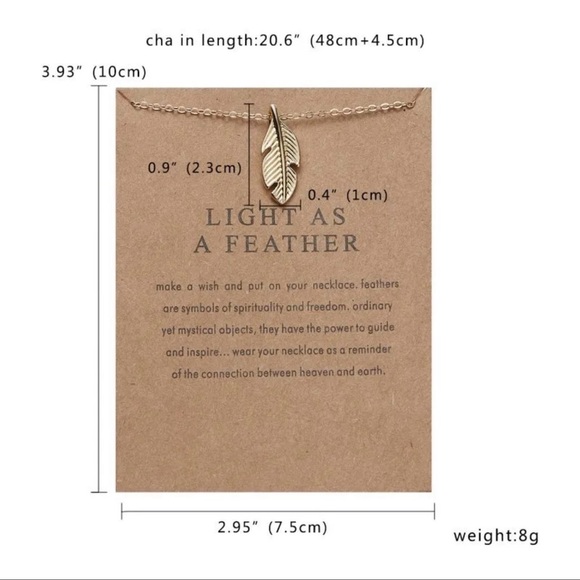 NEW Feather Necklace - Picture 2 of 3